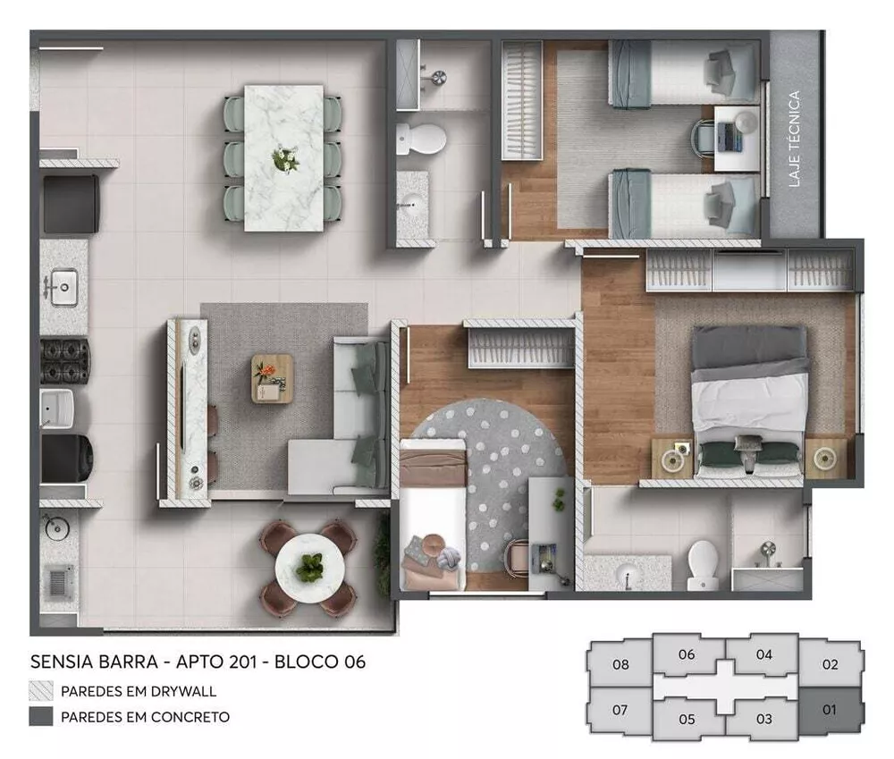 Apartamento, 3 quartos, 73 m² - Foto 12