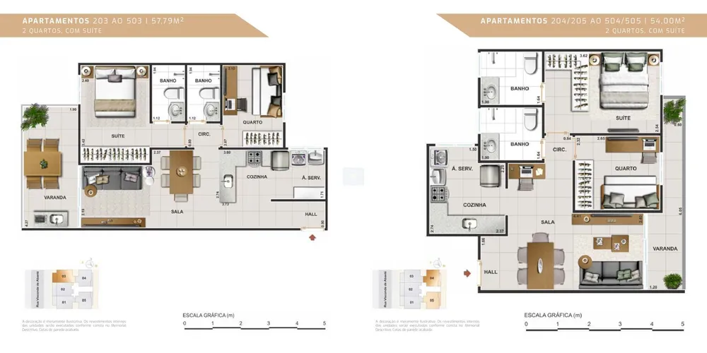 Apartamento, 2 quartos, 54 m² - Foto 62