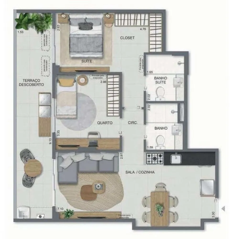 Cobertura, 3 quartos, 141 m² - Foto 35