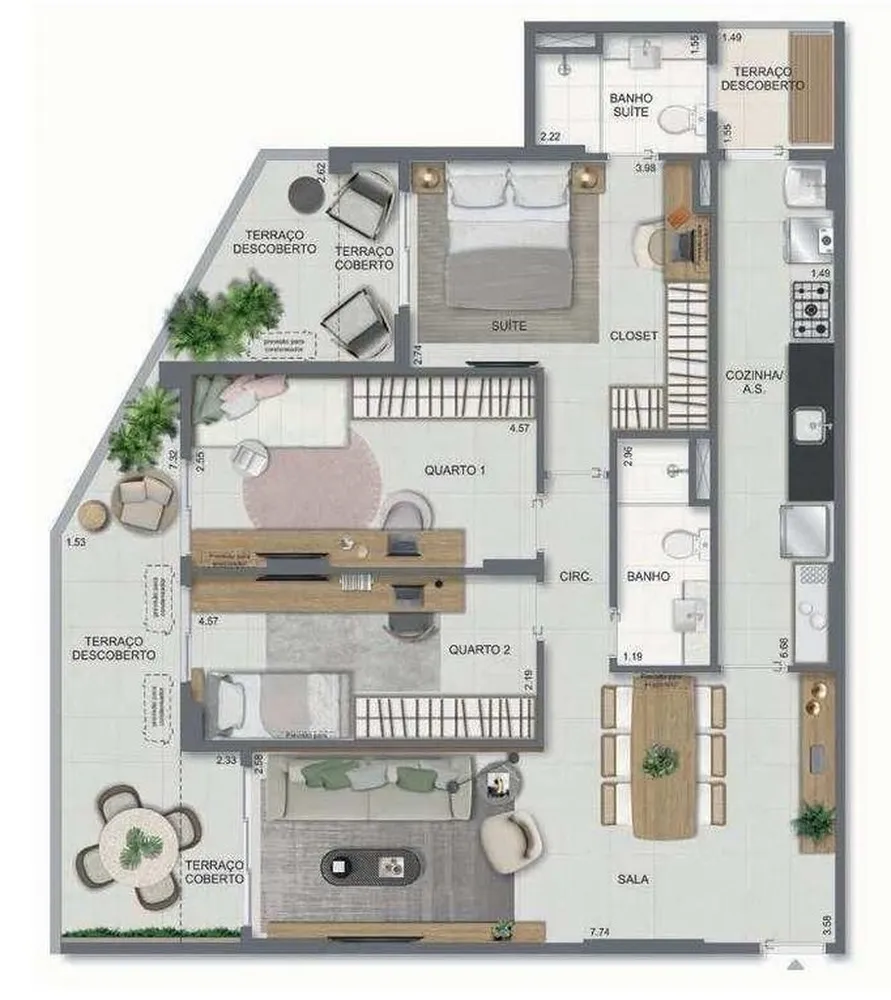 Cobertura, 3 quartos, 141 m² - Foto 42