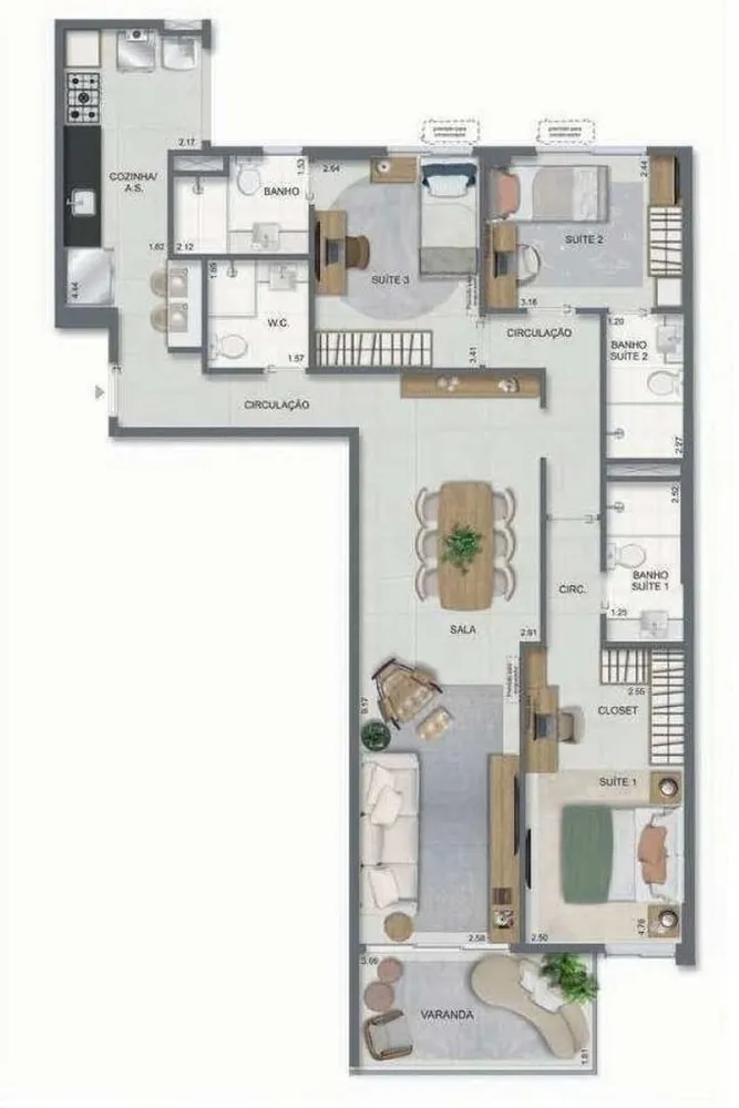 Cobertura, 3 quartos, 141 m² - Foto 40