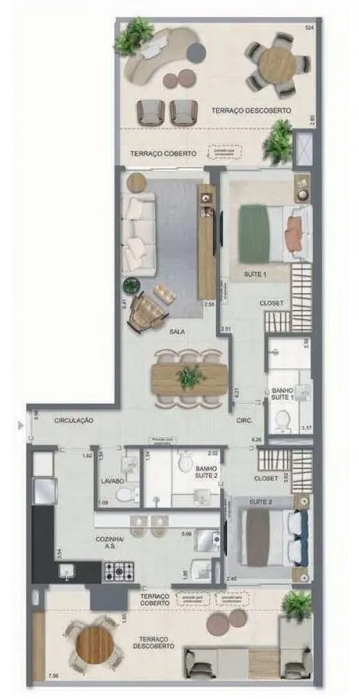 Cobertura, 3 quartos, 141 m² - Foto 43