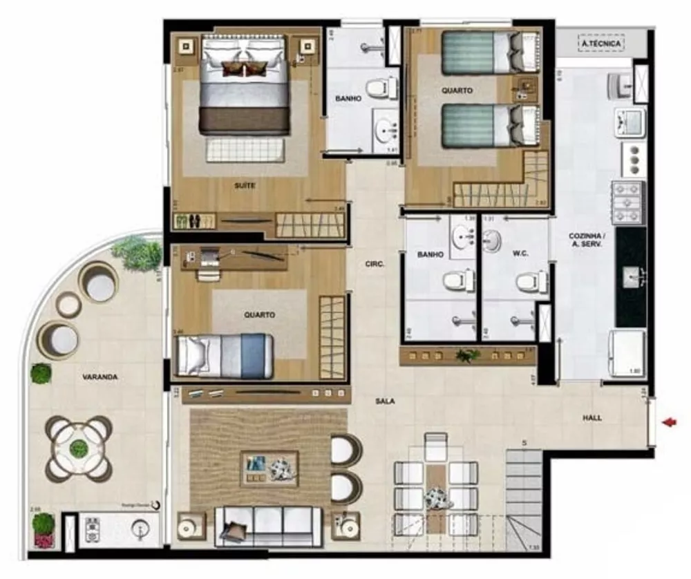 Cobertura, 4 quartos, 252 m² - Foto 43