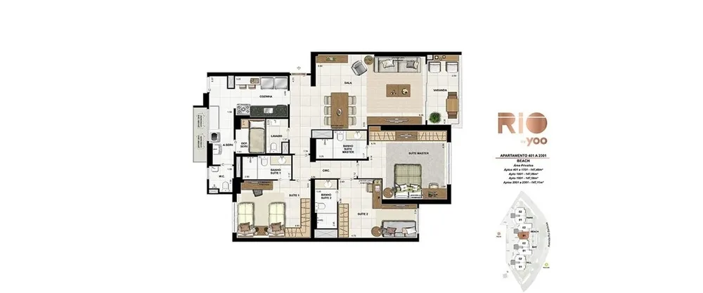 Apartamento, 3 quartos, 155 m² - Foto 87