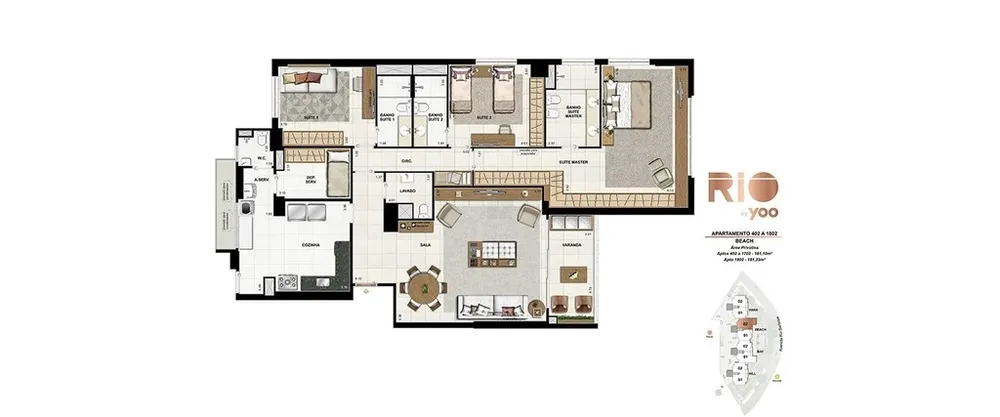 Apartamento, 3 quartos, 155 m² - Foto 94