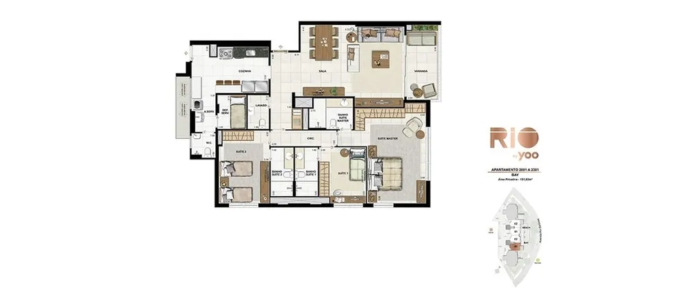 Apartamento, 3 quartos, 155 m² - Foto 97