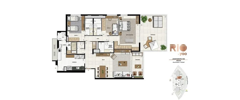 Apartamento, 3 quartos, 155 m² - Foto 96