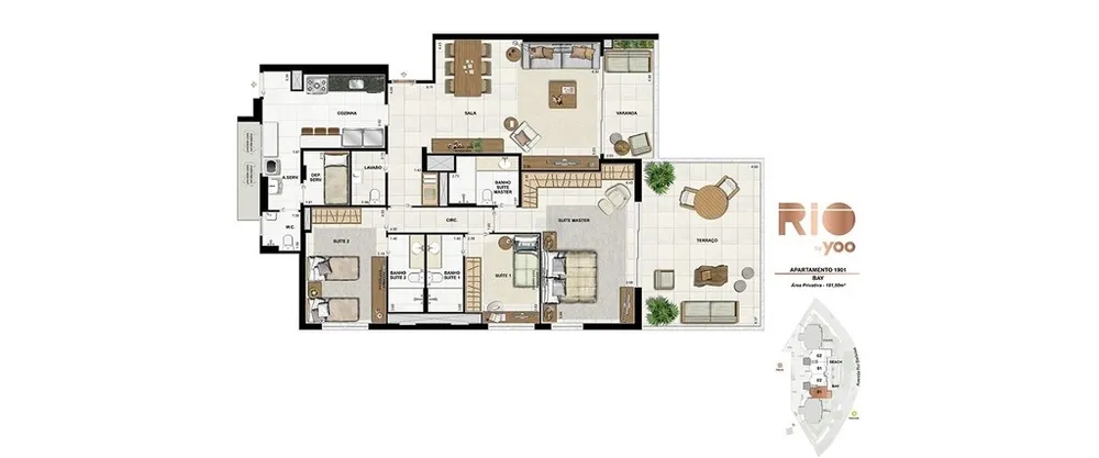 Apartamento, 3 quartos, 155 m² - Foto 95