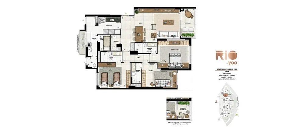 Apartamento, 3 quartos, 155 m² - Foto 92