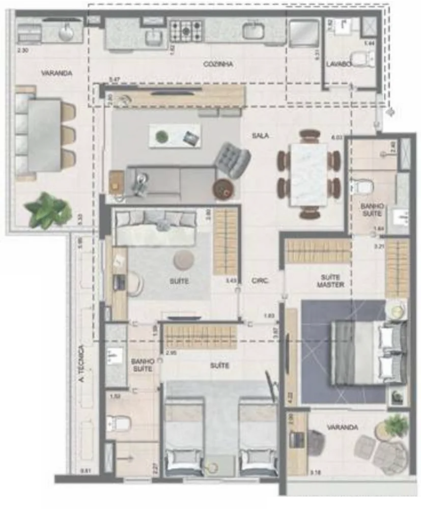 Apartamento, 4 quartos, 133 m² - Foto 78