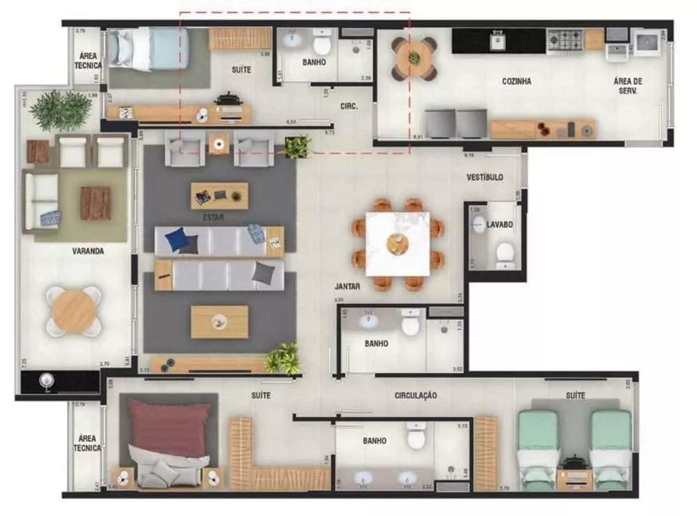 Cobertura, 4 quartos, 271 m² - Foto 34