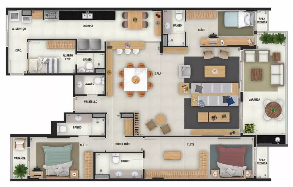 Cobertura, 4 quartos, 271 m² - Foto 36