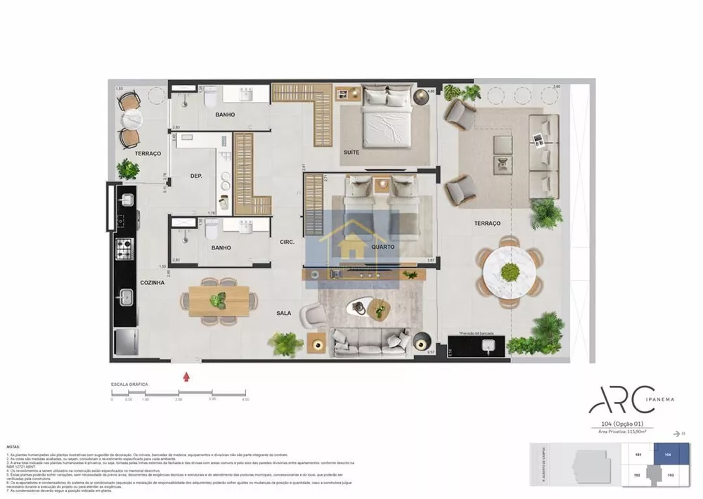 Apartamento, 2 quartos, 80 m² - Foto 1