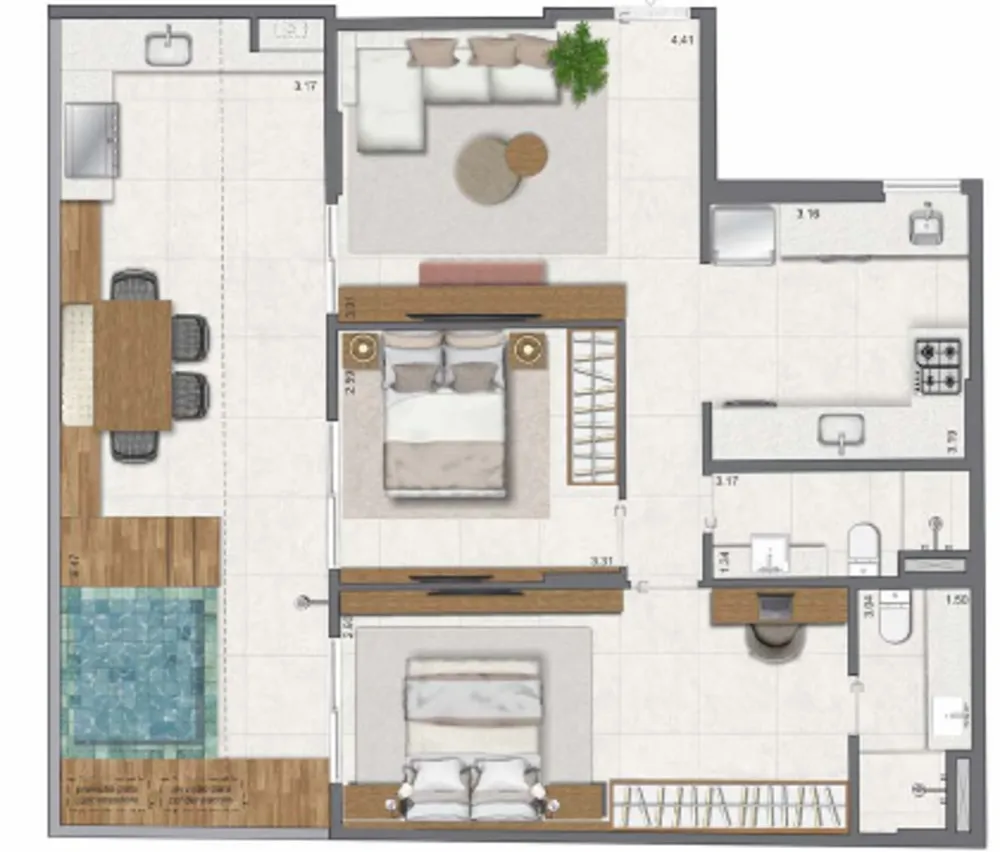 Apartamento, 3 quartos, 111 m² - Foto 48