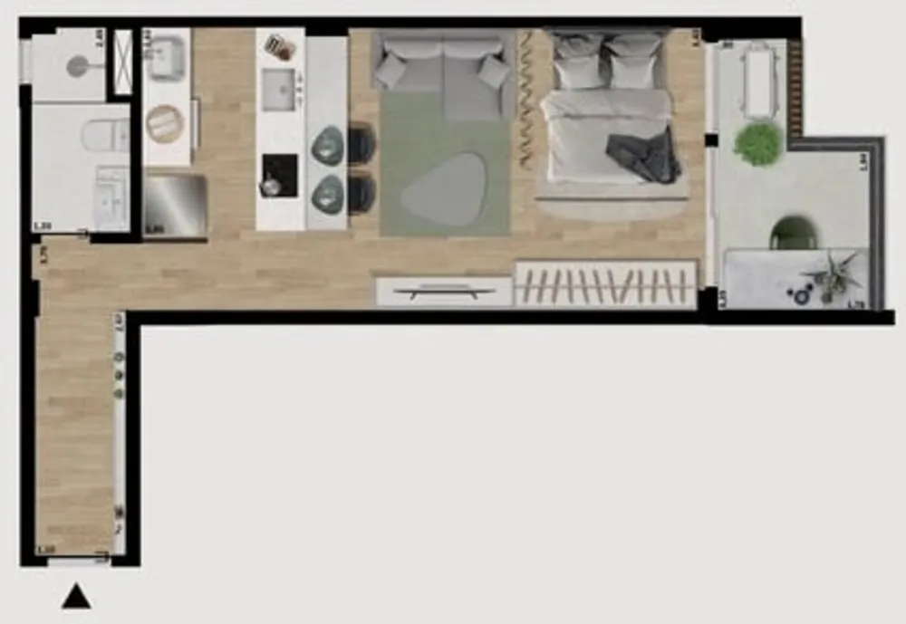 Apartamento, 1 quarto, 35 m² - Foto 58