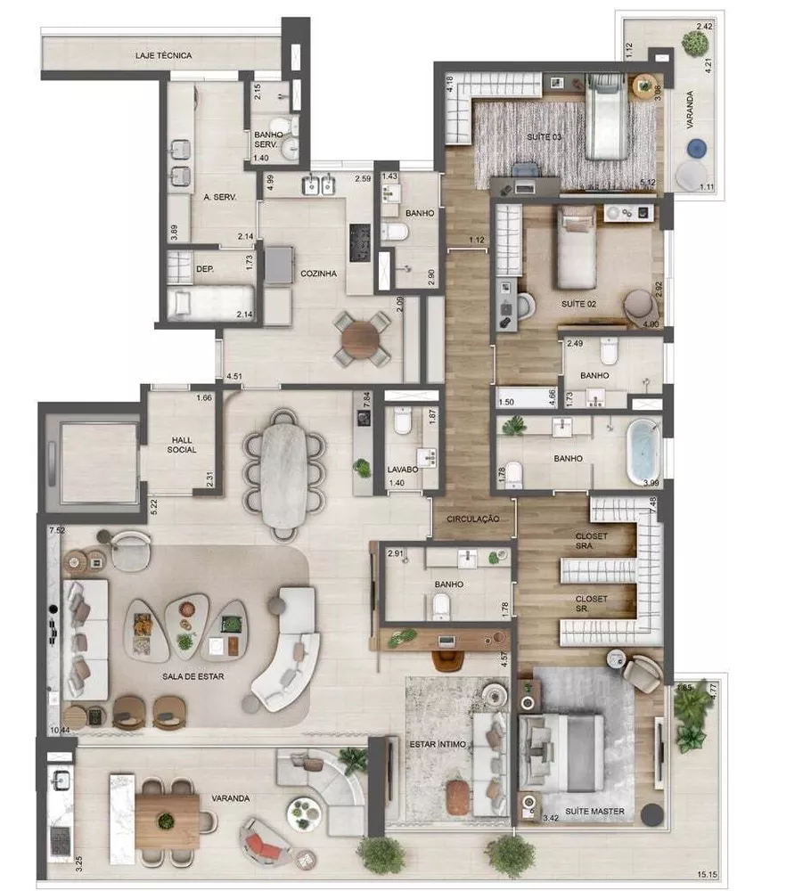 Apartamento, 4 quartos, 194 m² - Foto 45