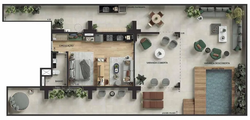 Cobertura, 1 quarto, 119 m² - Foto 29