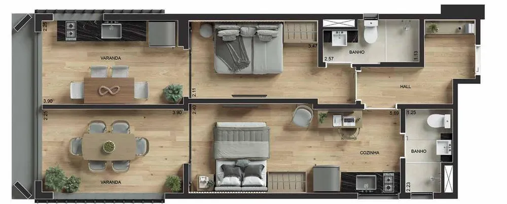 Cobertura, 1 quarto, 119 m² - Foto 26