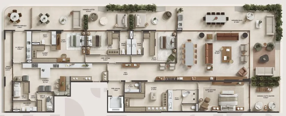 Apartamento, 4 quartos, 642 m² - Foto 13