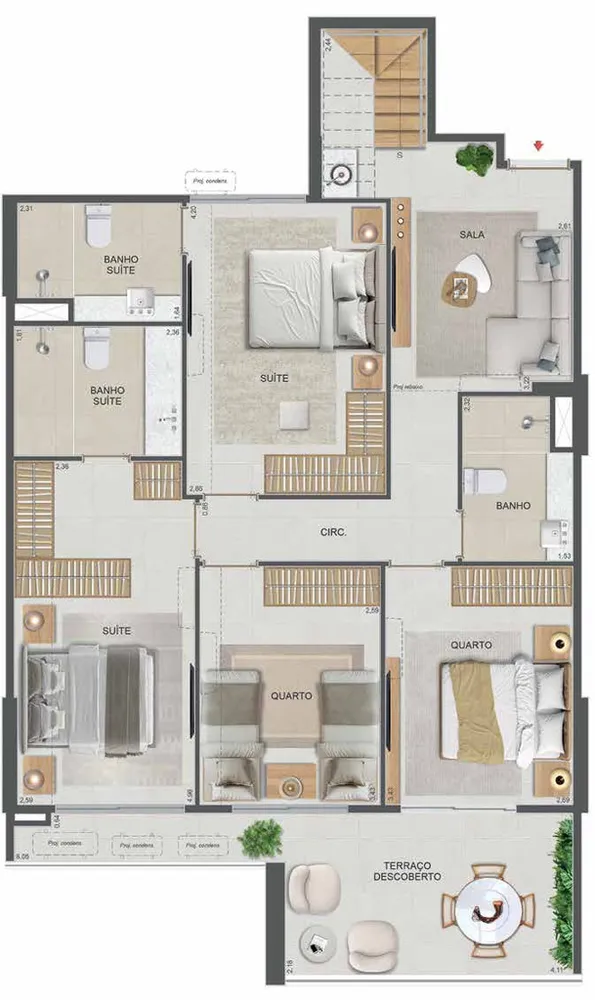 Cobertura, 3 quartos, 110 m² - Foto 98
