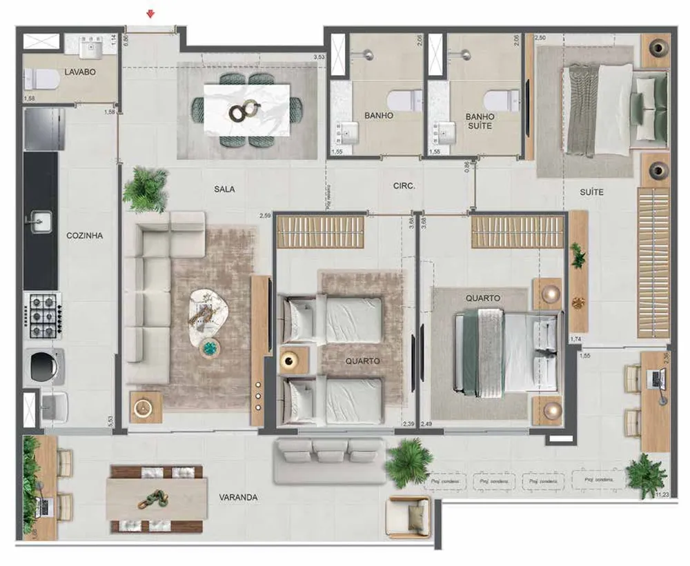 Cobertura, 3 quartos, 110 m² - Foto 67
