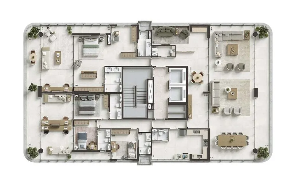 Apartamento, 3 quartos, 172 m² - Foto 44