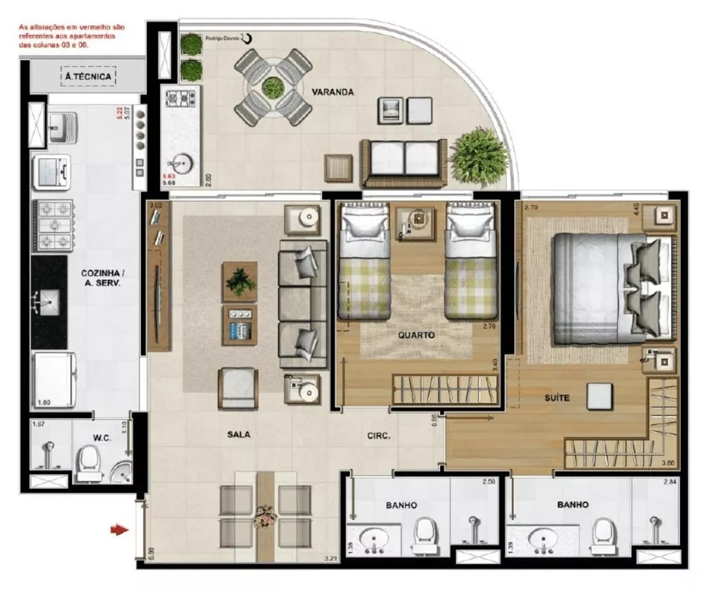 Apartamento, 3 quartos, 118 m² - Foto 53