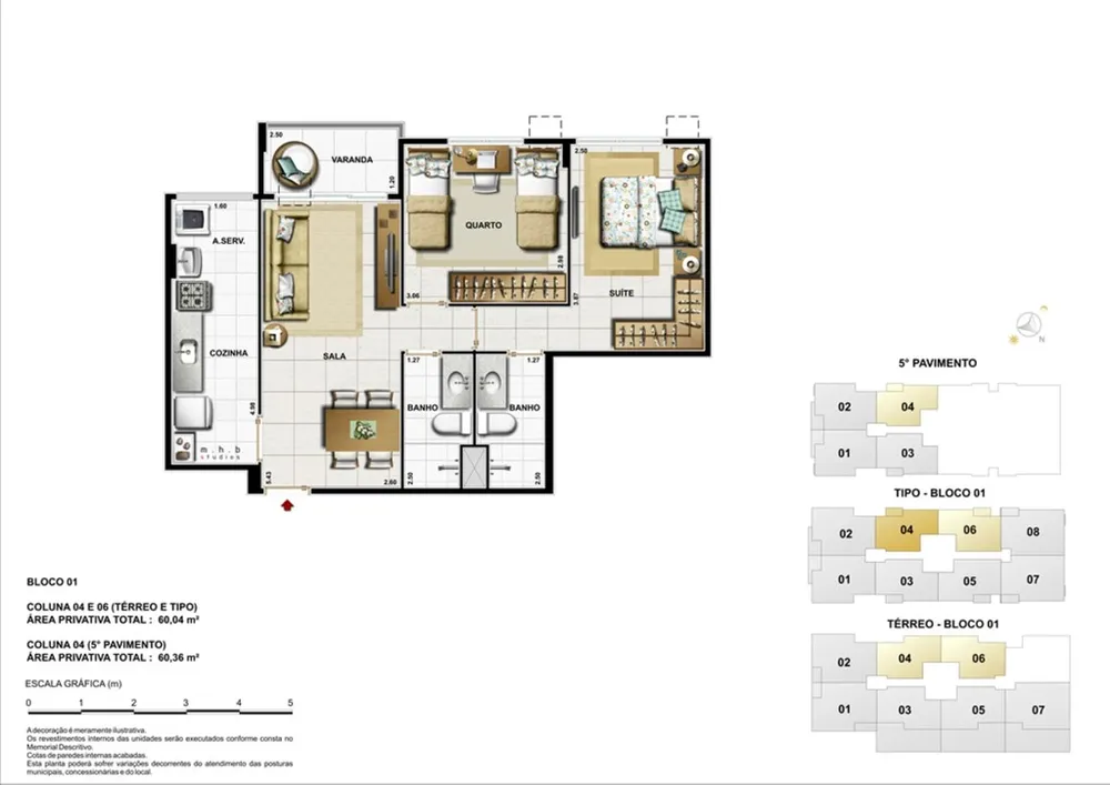 Apartamento, 2 quartos, 90 m² - Foto 50