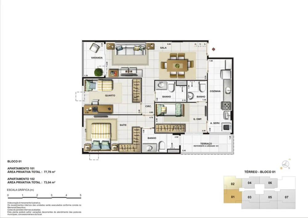 Apartamento, 2 quartos, 90 m² - Foto 53