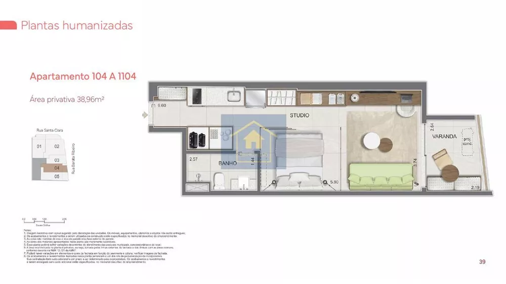 Apartamento, 1 quarto, 56 m² - Foto 10