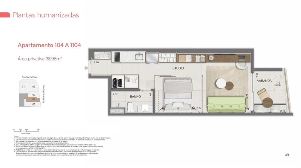 Apartamento, 1 quarto, 56 m² - Foto 44