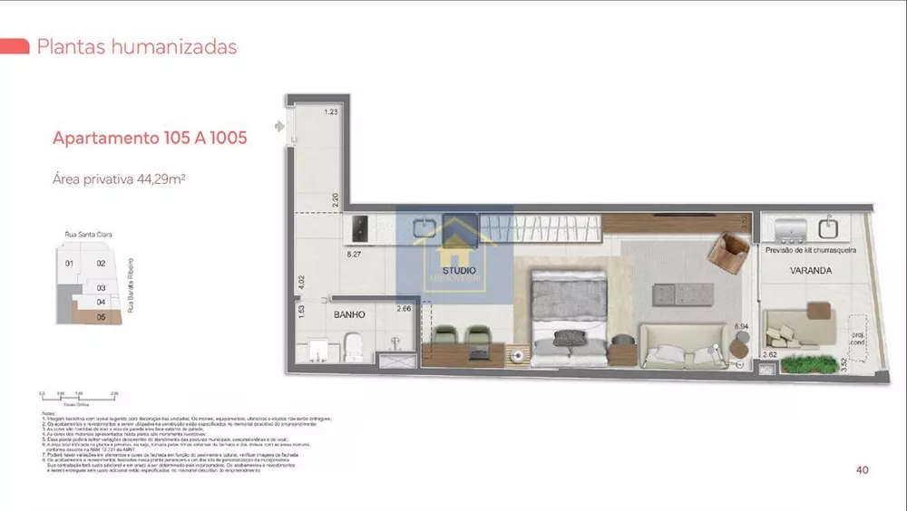 Apartamento, 1 quarto, 56 m² - Foto 11