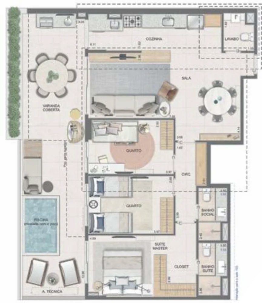 Apartamento, 2 quartos, 77 m² - Foto 66