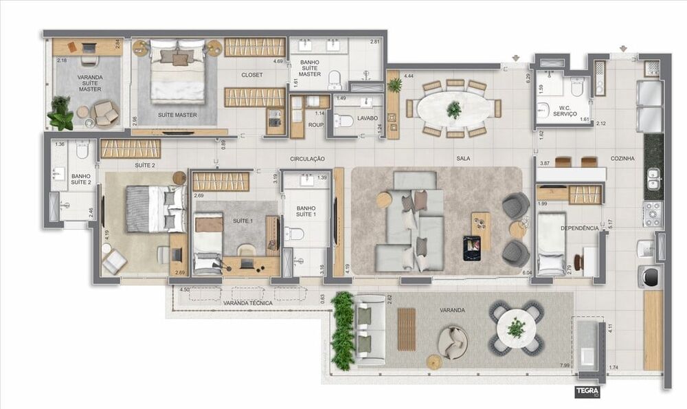 Apartamento, 4 quartos, 275 m² - Foto 71