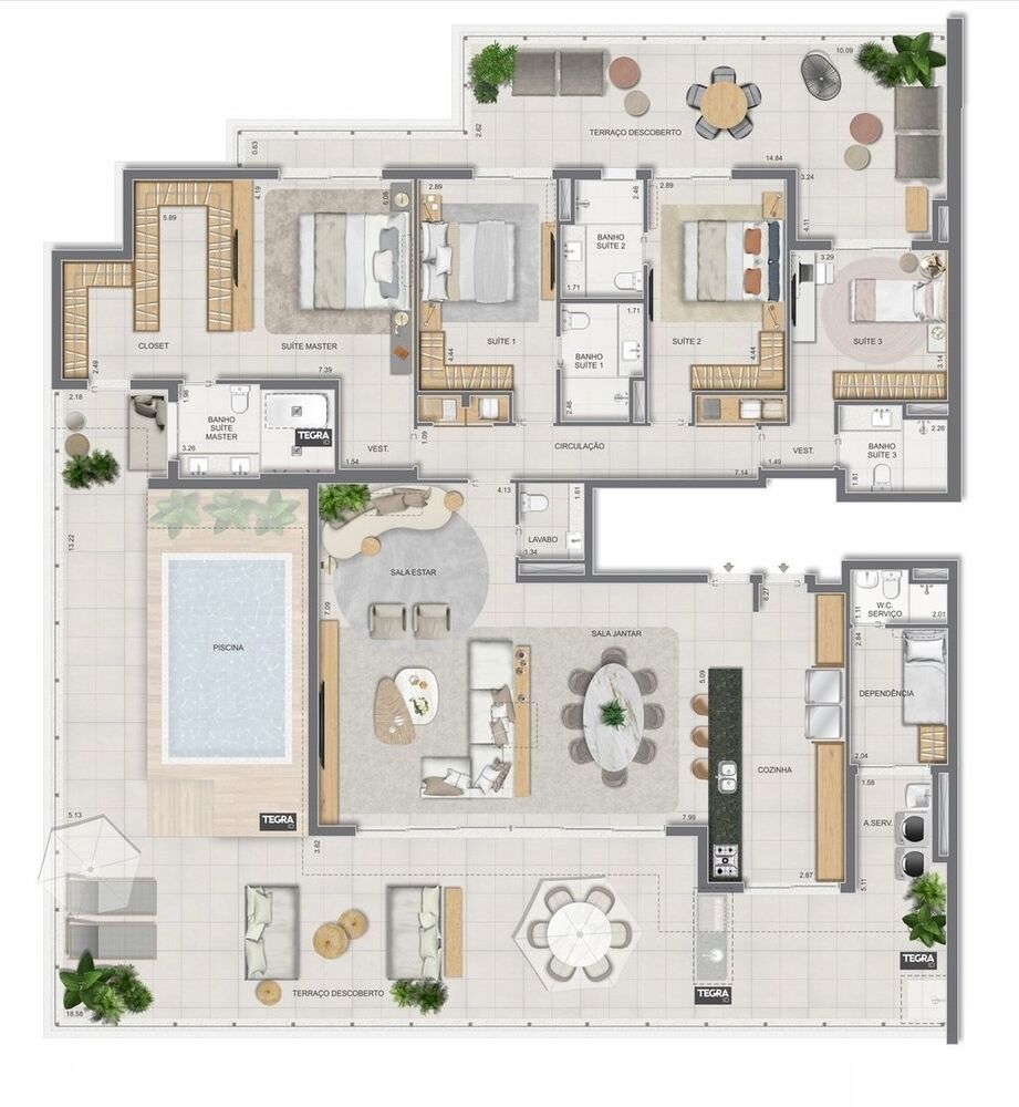 Apartamento, 4 quartos, 275 m² - Foto 107