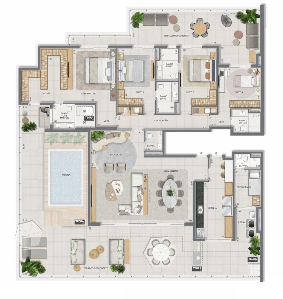 Apartamento, 4 quartos, 275 m² - Foto 106