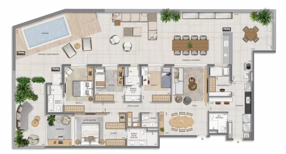 Apartamento, 4 quartos, 275 m² - Foto 86