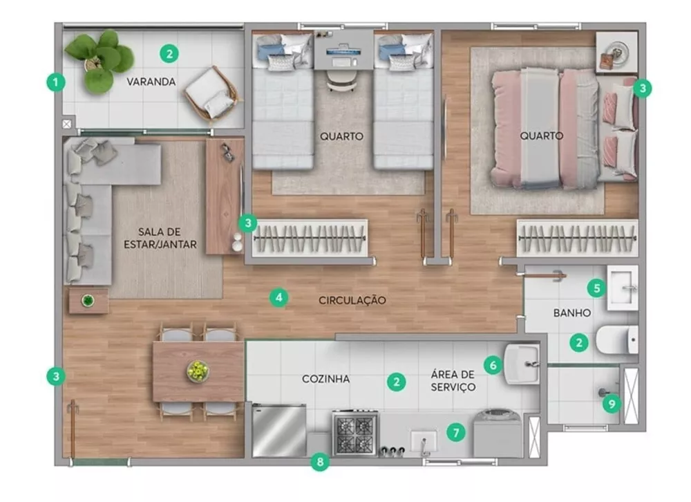Apartamento, 2 quartos, 41 m² - Foto 10