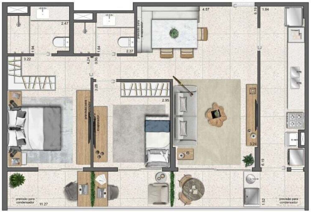 Apartamento, 1 quarto, 28 m² - Foto 33