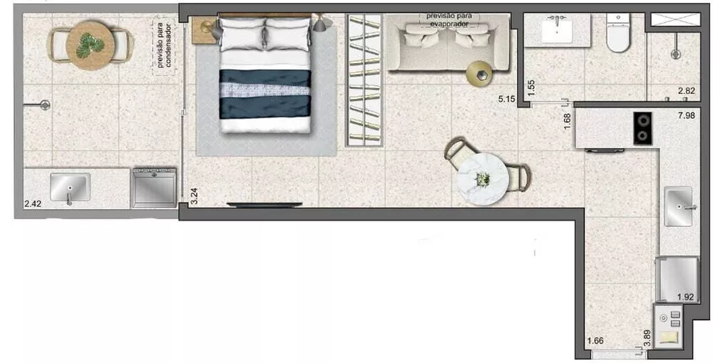 Apartamento, 1 quarto, 28 m² - Foto 28