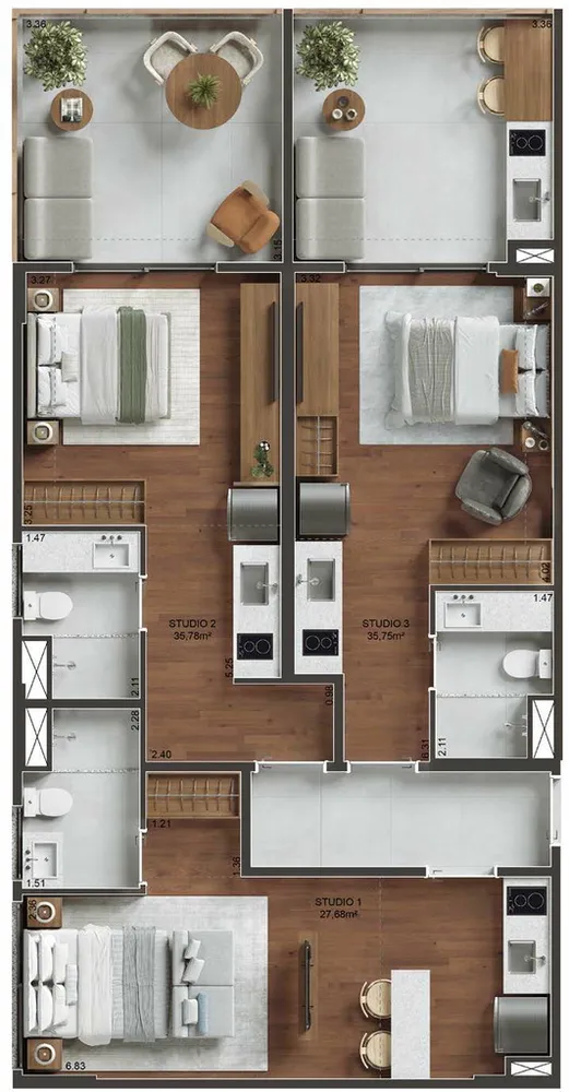 Apartamento, 1 quarto, 77 m² - Foto 26
