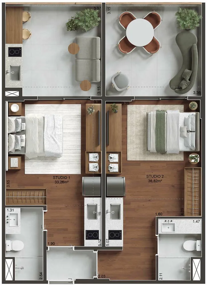 Apartamento, 1 quarto, 77 m² - Foto 20