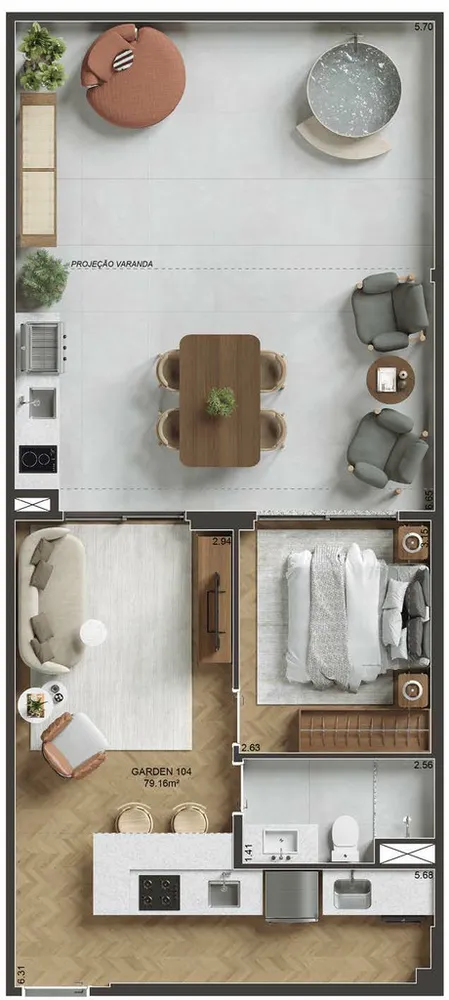 Apartamento, 3 quartos, 99 m² - Foto 4