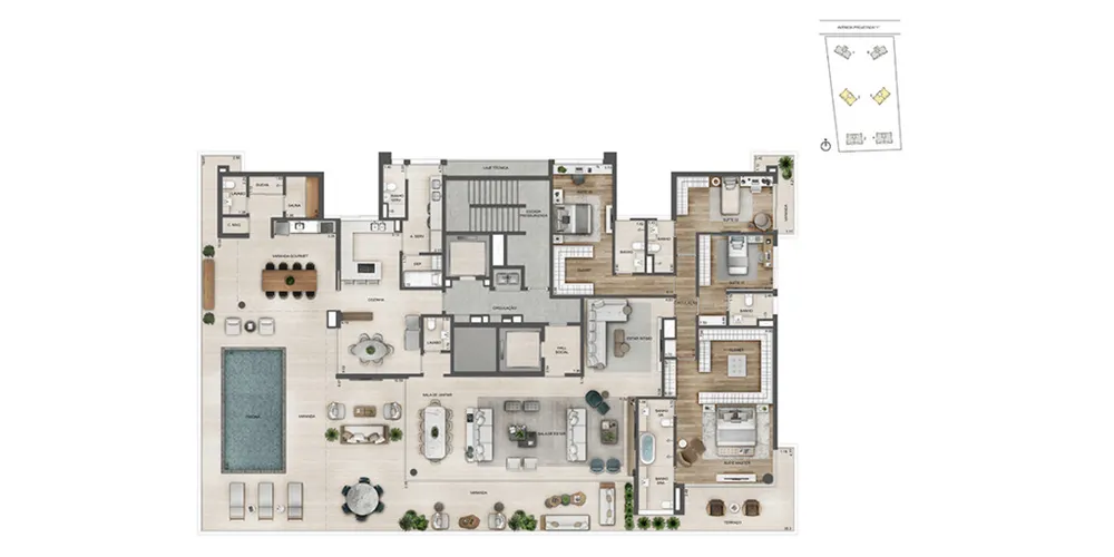 Apartamento, 4 quartos, 268 m² - Foto 57
