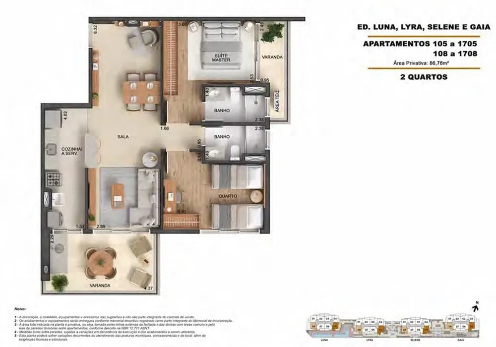 Apartamento, 2 quartos, 93 m² - Foto 49