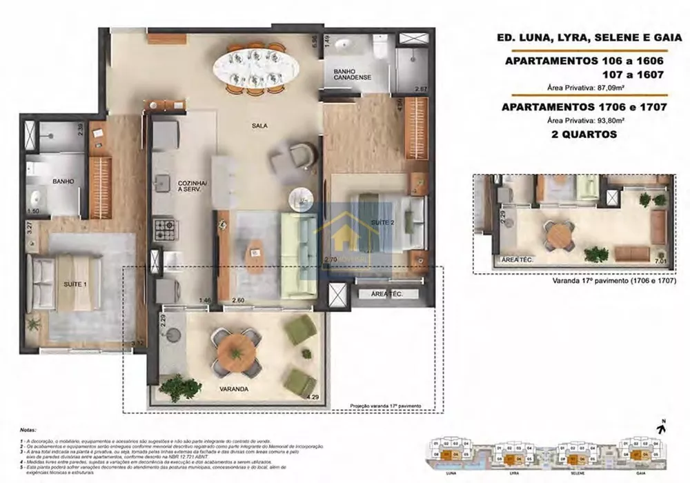Apartamento, 2 quartos, 93 m² - Foto 2