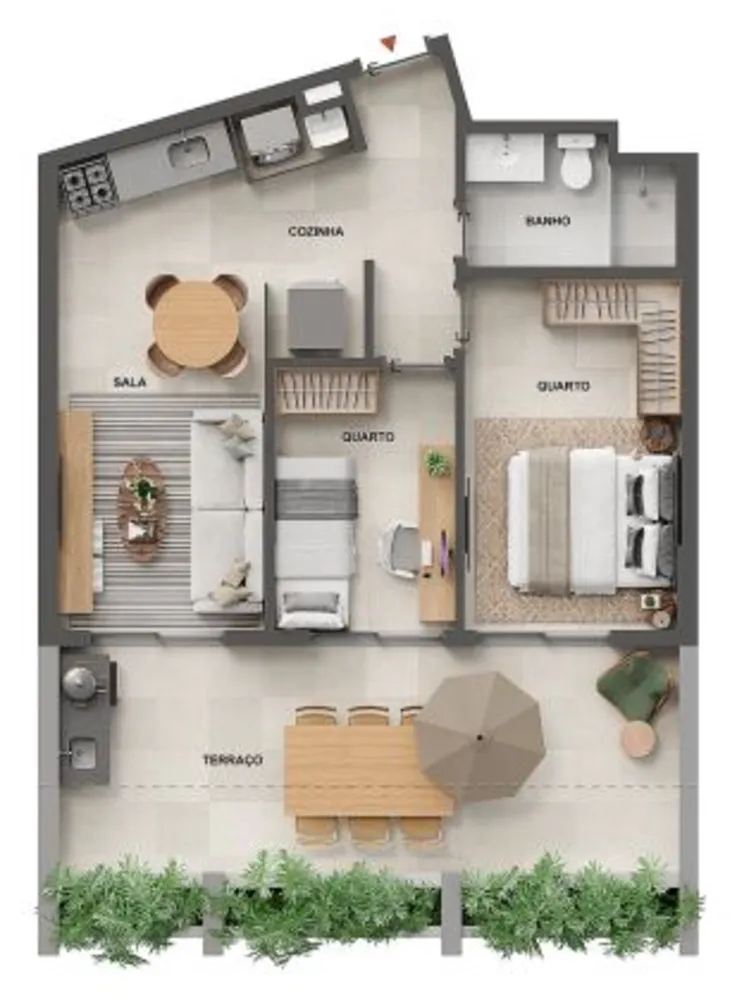 Apartamento, 2 quartos, 59 m² - Foto 90