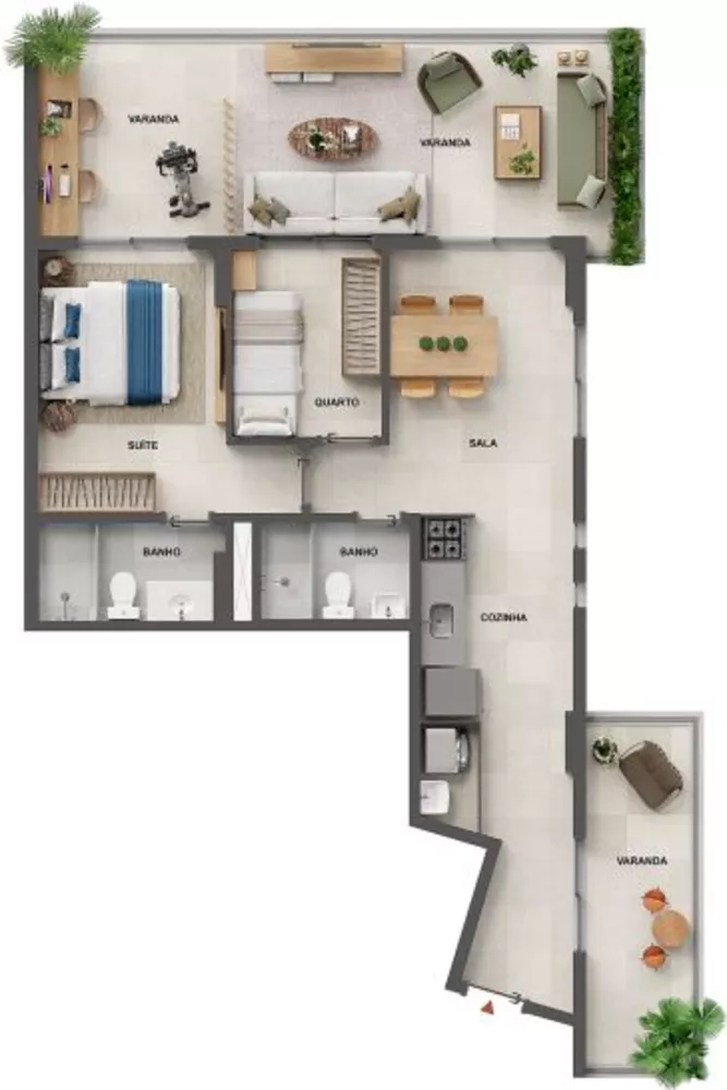 Apartamento, 2 quartos, 59 m² - Foto 21