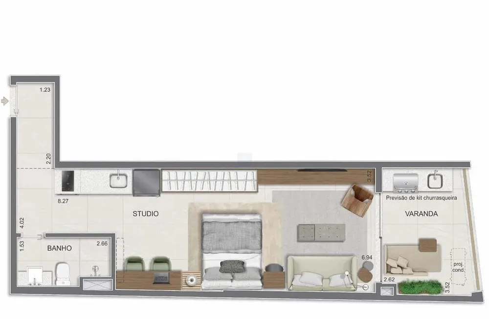 Cobertura, 2 quartos, 92 m² - Foto 9