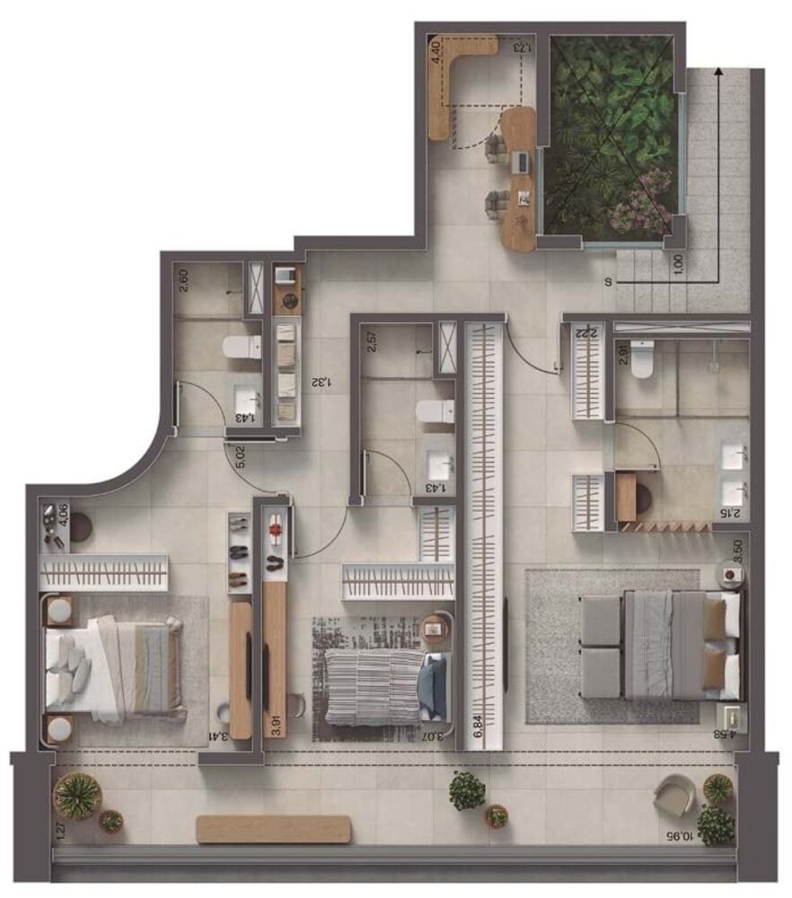 Apartamento, 4 quartos, 221 m² - Foto 3